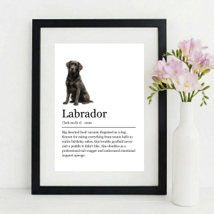 Funny LABRADOR Definition Wall Art Print