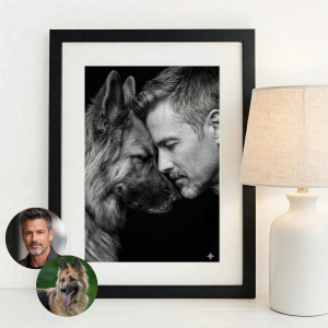 Silent Bond Portrait | Black and White Pet Portrait