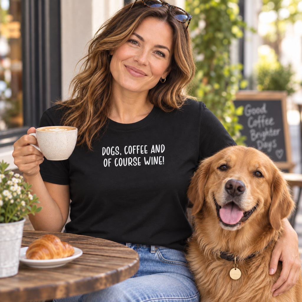 dog-lover-t-shirt-for-women-dogs-coffee-wine-black